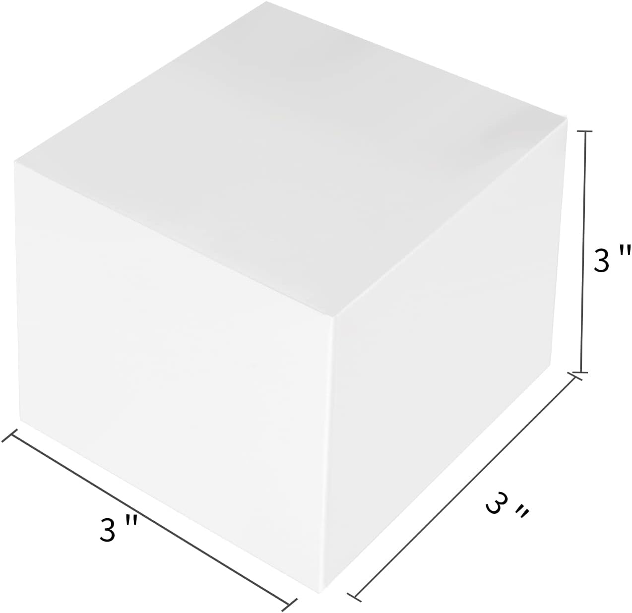 100 Pack Small Gift Boxes, 3x3x3 Inches Favor Boxes White Paper Gift Boxes with Lids for Presents, Crafting, Cupcake Boxes, Gifts, Candy Boxes for Wedding Party Bridal Shower Baby Shower Favors