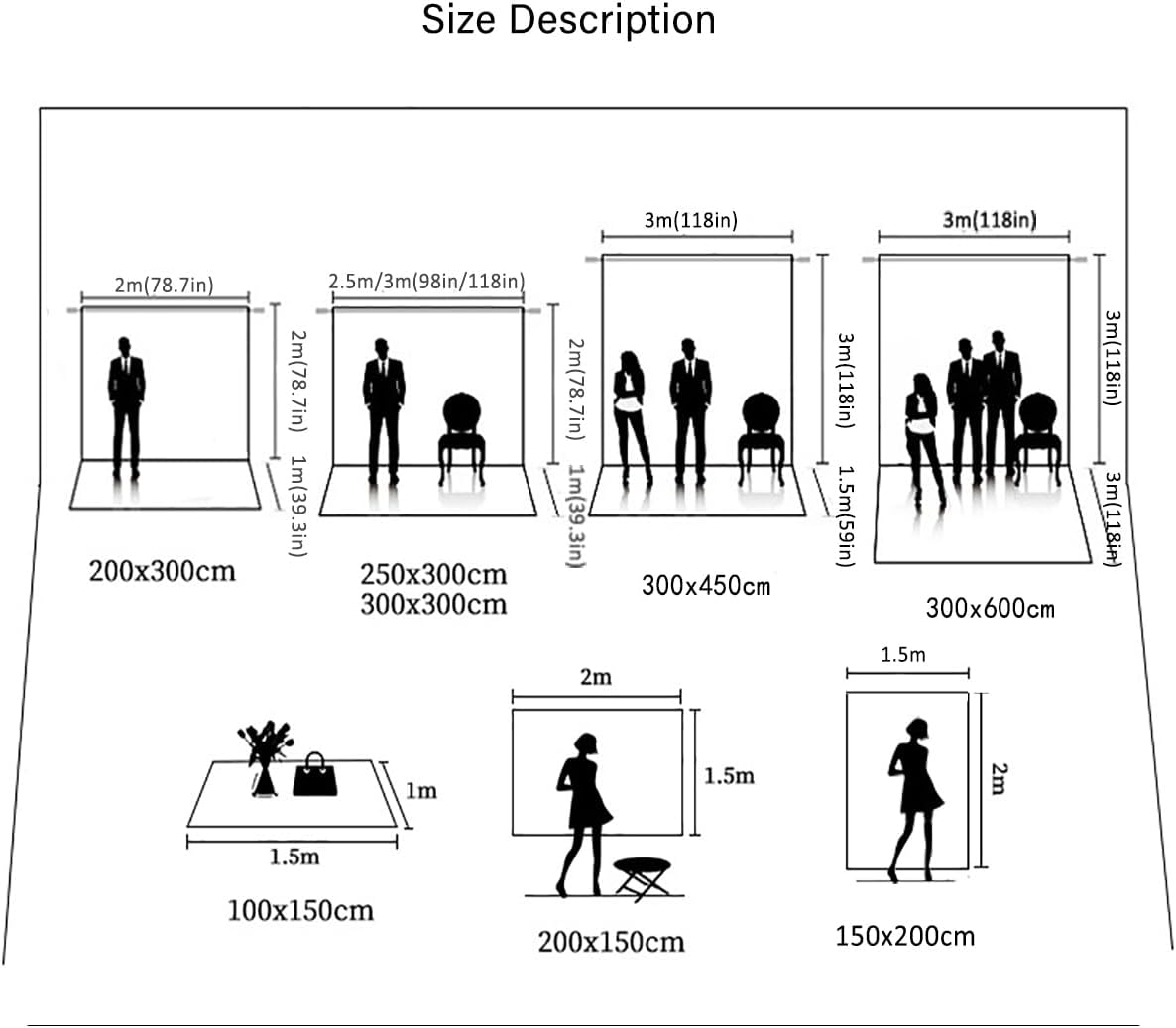 10x10ft Grey Portrait Photography Backdrops Solid Texture Abstract Photo Background for Photoshoot