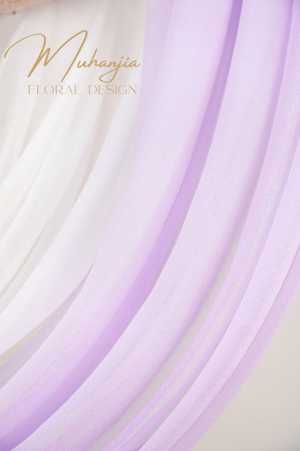 Artificial Arch Flowers Kit(Pack of 4),2Pcs Artificial Flower Arch Decor, 2Pcs Drapes, Ceremony and Reception Background Rose Decoration, Light Purple Flora Outdoor Party Decor