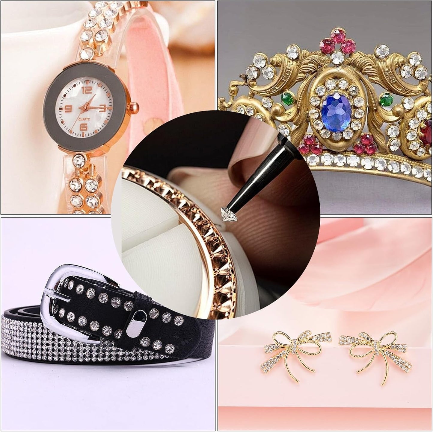 10000Pcs Crystal Acrylic Diamond Fake Gems Vase Filler, 4.5mm Faux Diamonds for Table Scatter Wedding Party, Bridal Shower, Birthday Decoration, Grey