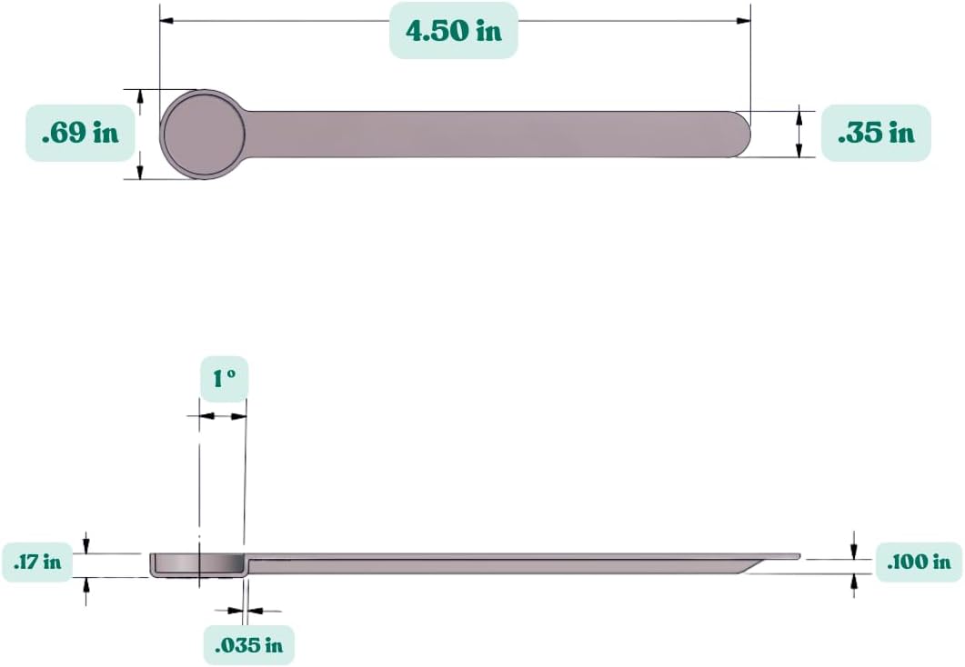 1/8 Teaspoon (0.625 mL | A Pinch) Long Handle Scoop for Measuring Coffee, Pet Food, Grains, Protein, Spices and Other Dry Goods (Pack of 100)