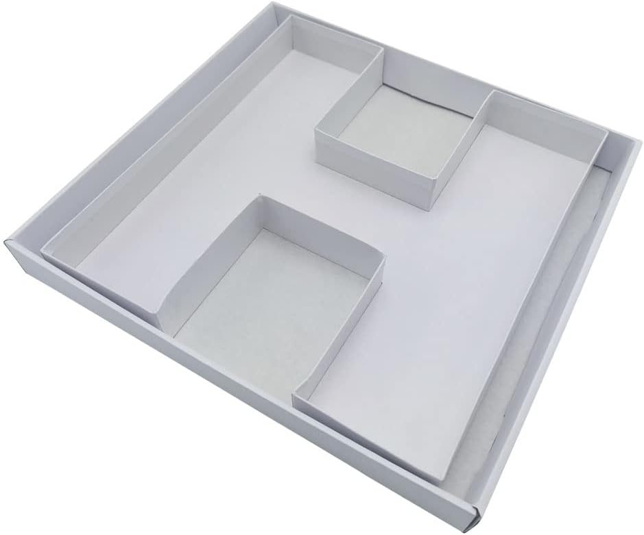 12" Fillable Cardboard Letter Charcuterie Gift Cupcake Box With Cover Sweets Packaging (H)