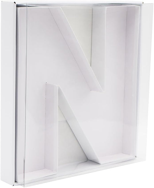 12" Fillable Cardboard Letter Charcuterie Gift Cupcake Box With Cover Sweets Packaging (N)