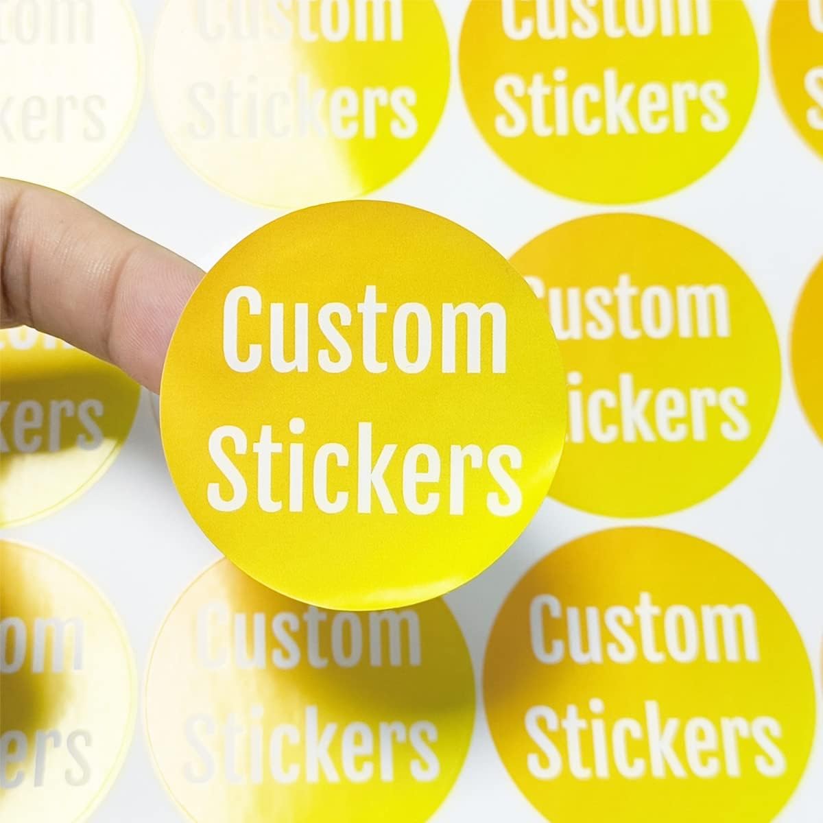 100-500 Custom Stickers Personalized Labels, Customized Stickers with Any Image Logo and Text. Custom Stickers for Business Logo Labels,etc. (Circle,3.5 Inch)