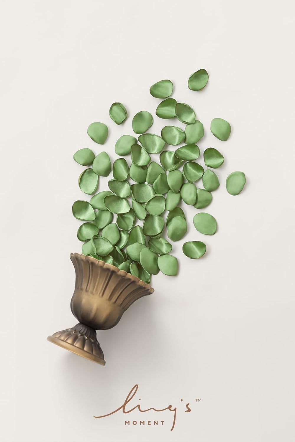 Ling's Moment Rose Petals, Silk Flower Petals for Wedding/Aisle/Flower Girl Baskets/Table Centerpiece Décor,etc.Olive Green 200pcs