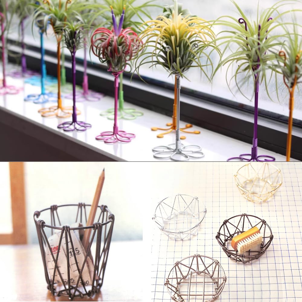 12 Gauge Gold Aluminum Craft Wire (105FT) - Anodized for Jewelry Making, Beading Floral, Plant Gardening, Sculpting & Modeling Craft Wire (Gold #14, 2mm)