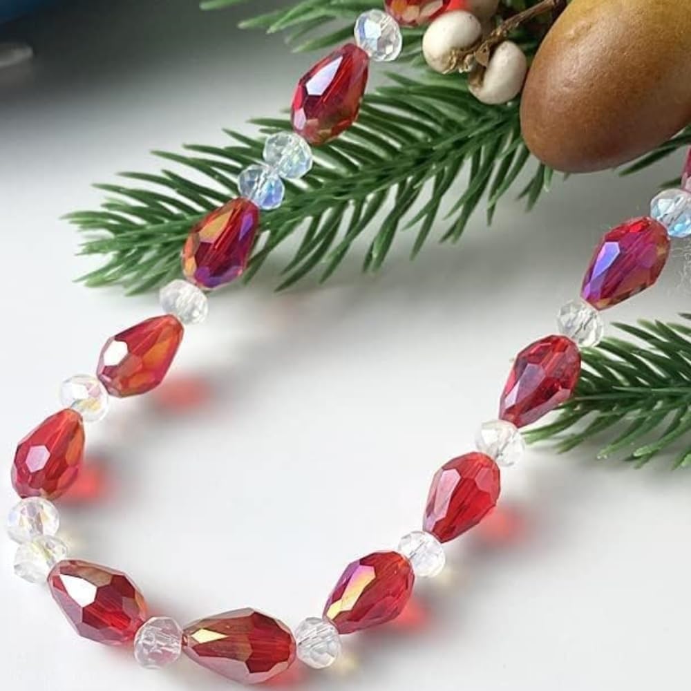 150pcs 4x6mm Teardrop Crystal Glass Beads for Jewelry Making, Faceted Vertical Hole Teardrop Glass Spacer Beads for Wind Chimes Bracelet Earring Necklace DIY Craft(Gold Yellow)