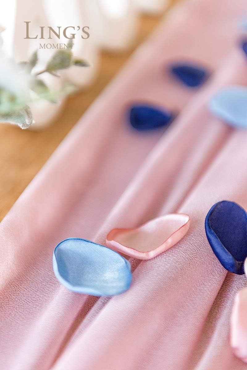Ling's Moment Rose Petals, Silk Flower Petals for Wedding/Aisle/Flower Girl Baskets/Table Centerpiece Décor,etc.Dusty Rose Navy Blue 200pcs