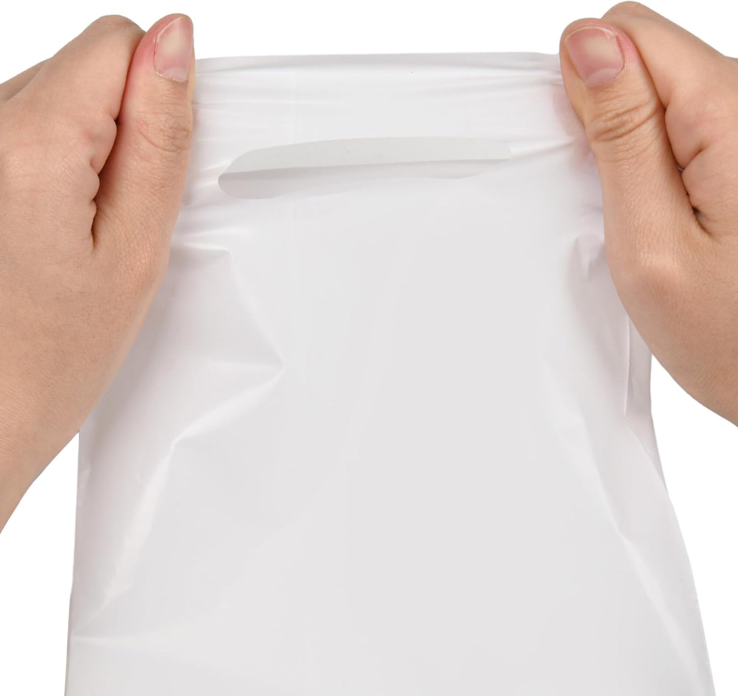 100 PCS White Small Gift Bags, 6"x8" Party Favor Goodie Bags, Treat Retail Pouches with Handle for Kids Birthday, Christmas, Small Businesses