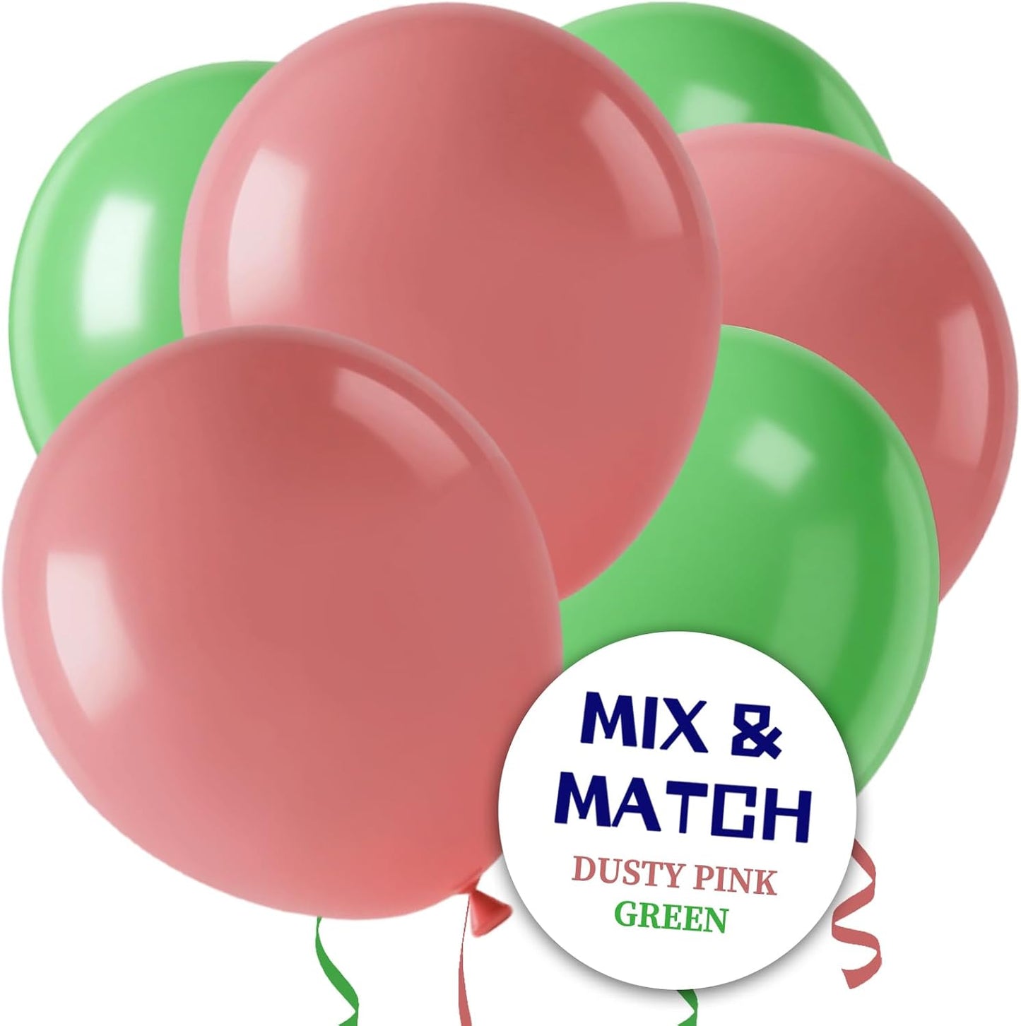 110pcs Dusty Pink Balloon 12 Inch, Brush Pink Latex Balloons for Birthday Party Baby Shower Wedding(with 2 Ribbons).