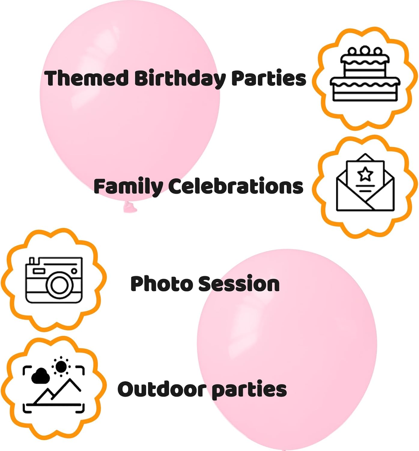 110pcs Hot Pink Balloon 12 inch, Hot Pink Latex Balloons for Birthday Party Baby Shower Wedding(with 2 Ribbons).