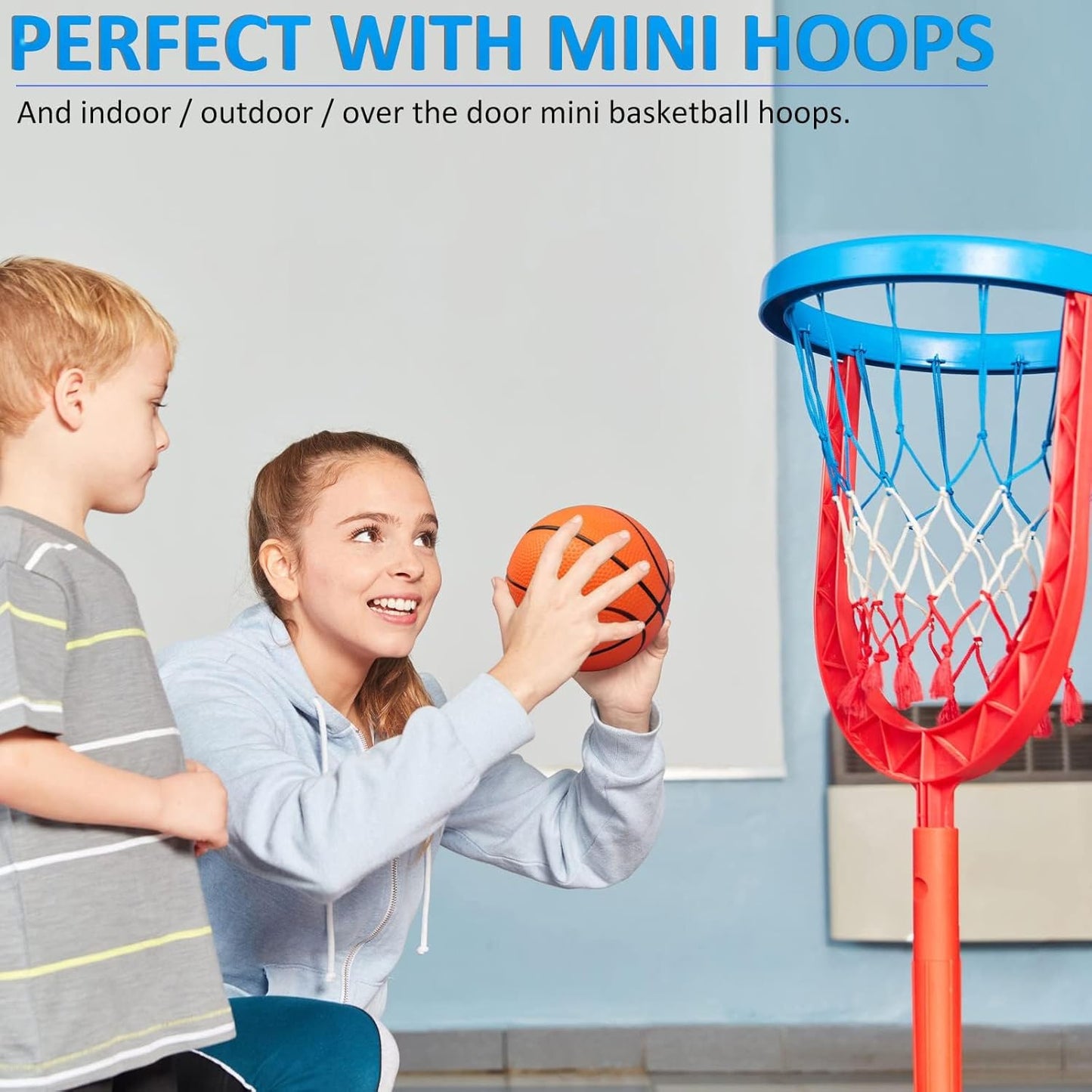 15Pcs 6" Mini Basketball Balls Bulk Small Basketball Set with Pump, PVC Small Basketball for Over The Door Basketball Hoop Games Party Favors Indoor Outdoor Play Adults Kids Pool Beach Basketball