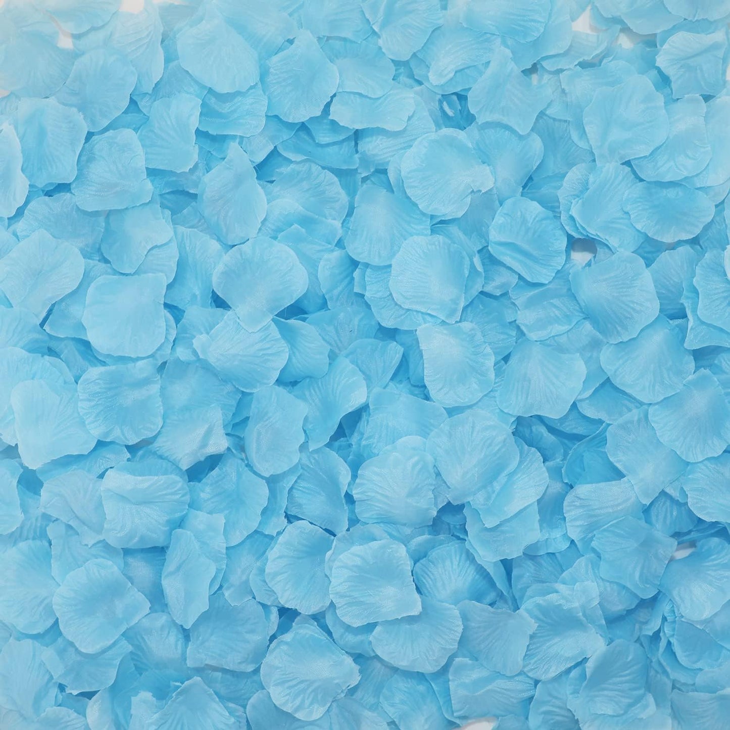 CODE FLORIST 2200 PCS Silk Flower Rose Petals for Wedding Decorations (Light Sky Blue)