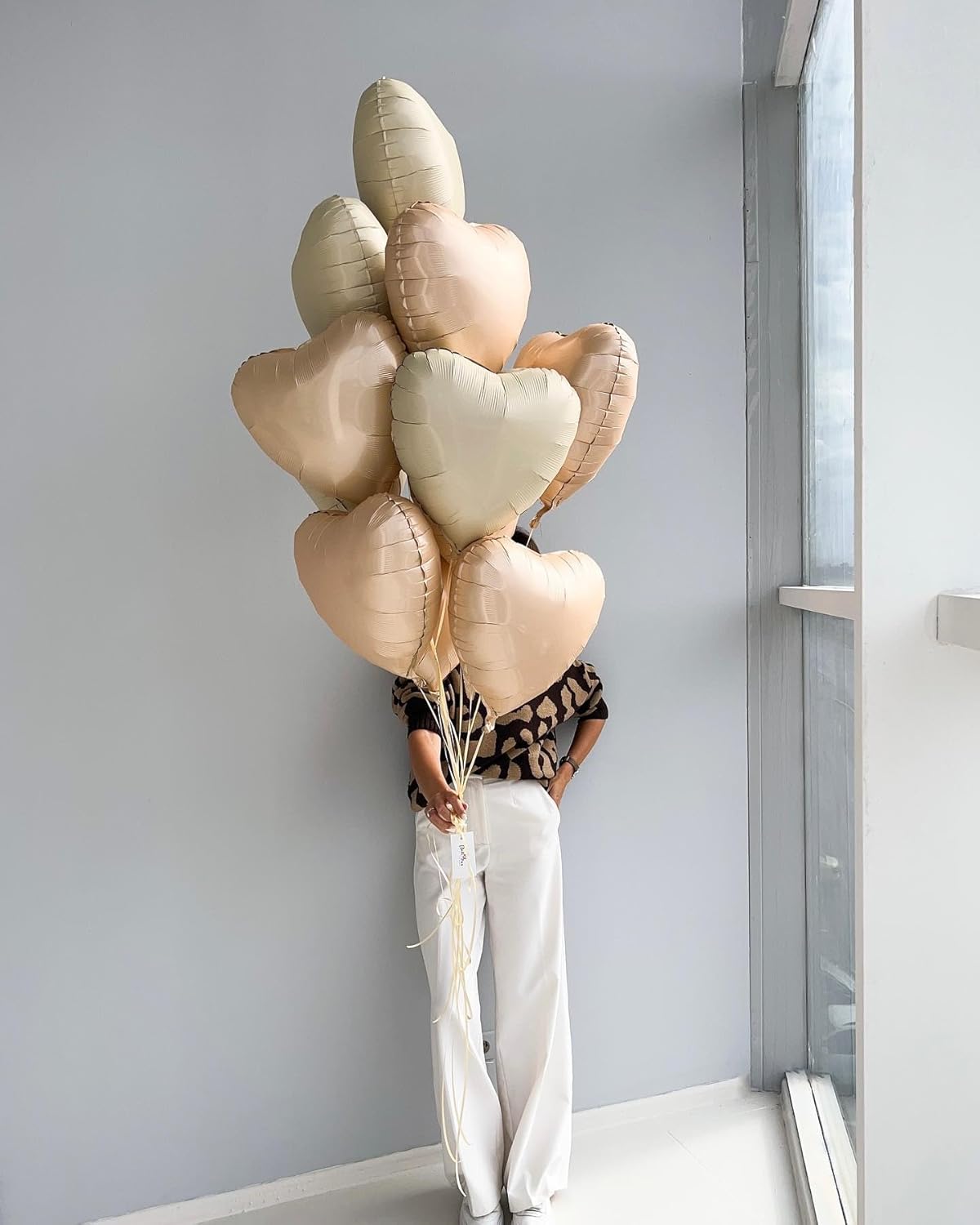 10Pcs Baby Blue Foil Heart Shaped Balloons 18 Inch Light Blue Heart Balloons For Baby Shower Wedding Valentine Decorations Love Balloons Party Decorations