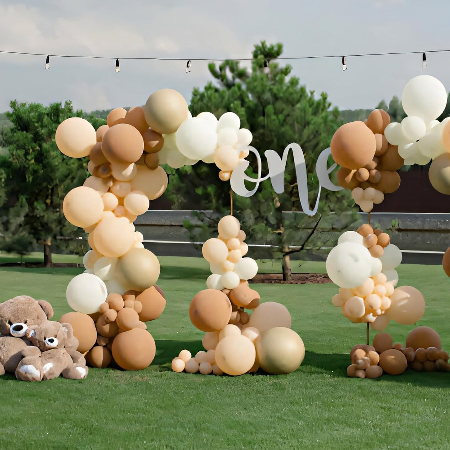 110pcs Brown Balloons 12 Inch Latex Balloon Arch Kit for Birthday Baby Shower Anniversary Graduation Wedding Party Decorations