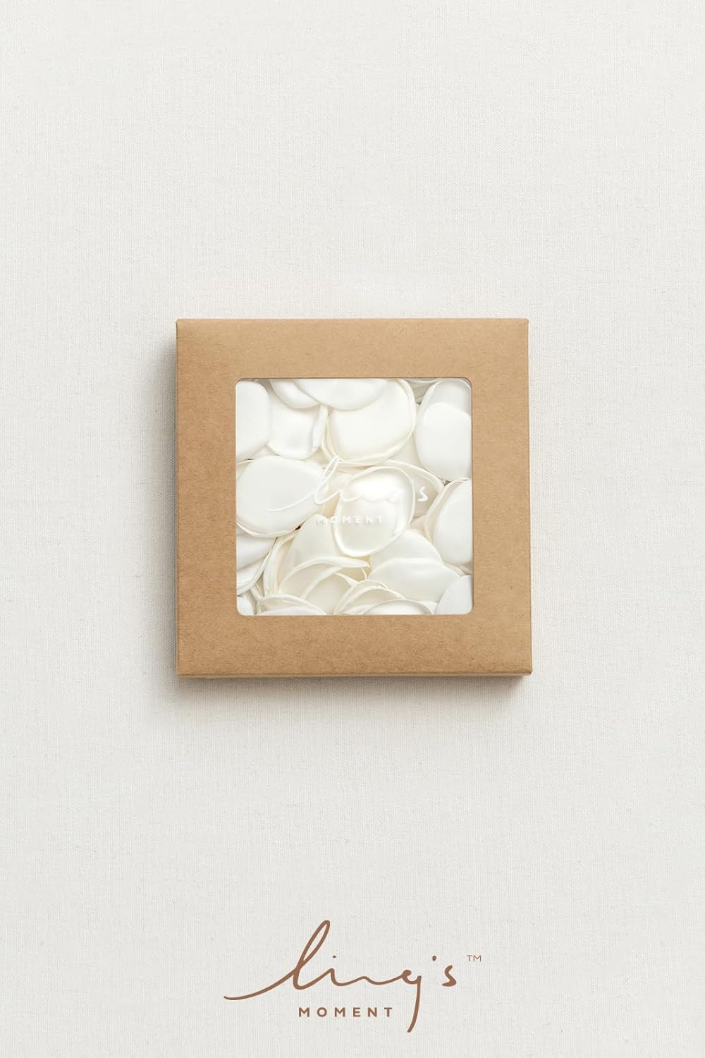 Ling's Moment Rose Petals, Silk Flower Petals for Wedding/Aisle/Flower Girl Baskets/Table Centerpiece Décor,etc.White Ivory 200pcs