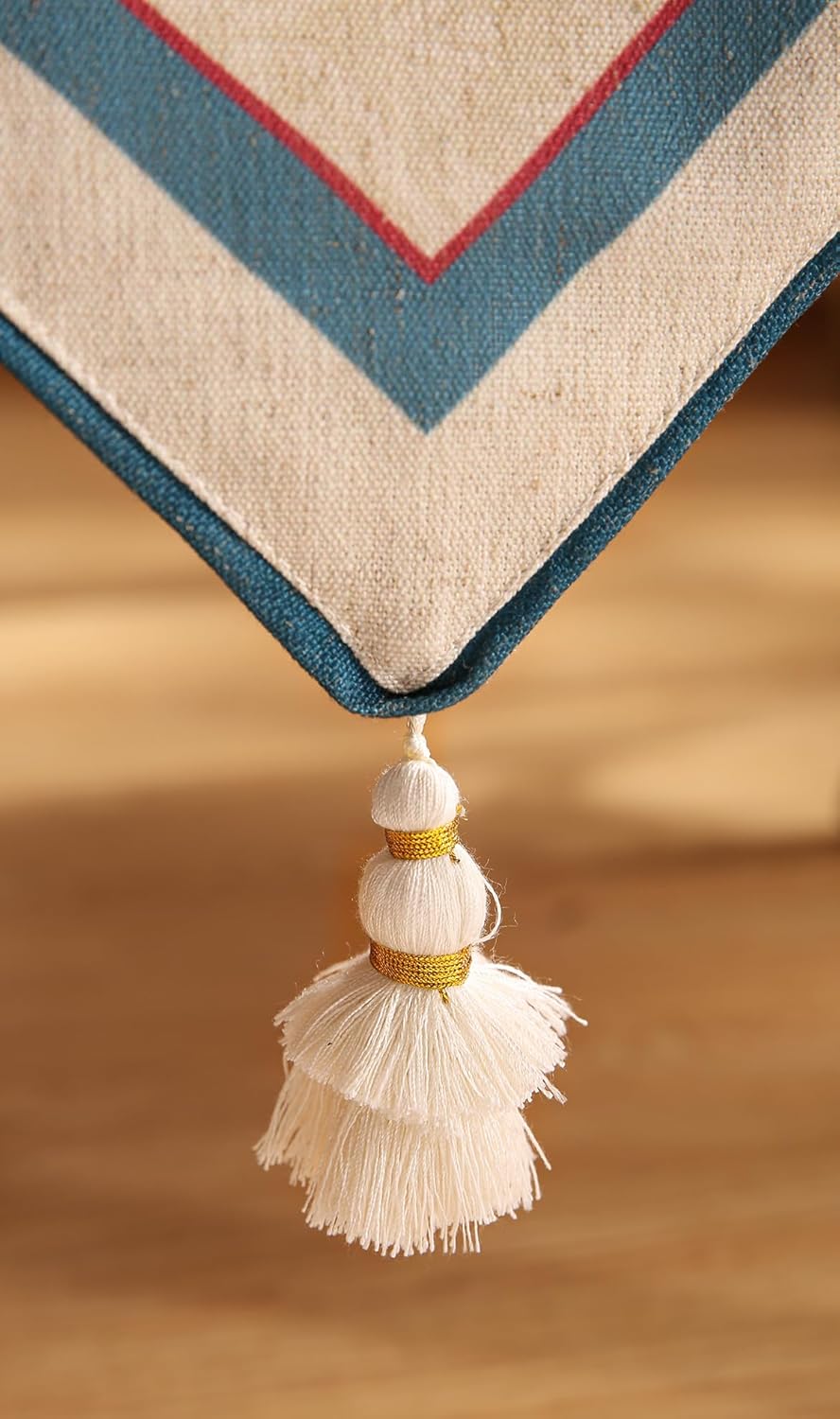 Vintage Blue Peacock Table Runner for Coffee Table,Decorative Linen 71 Inches Long Table Runners,Decor Tabletop for Kitchen,Dining,Tea Party,Home,Christmas,12"*71"