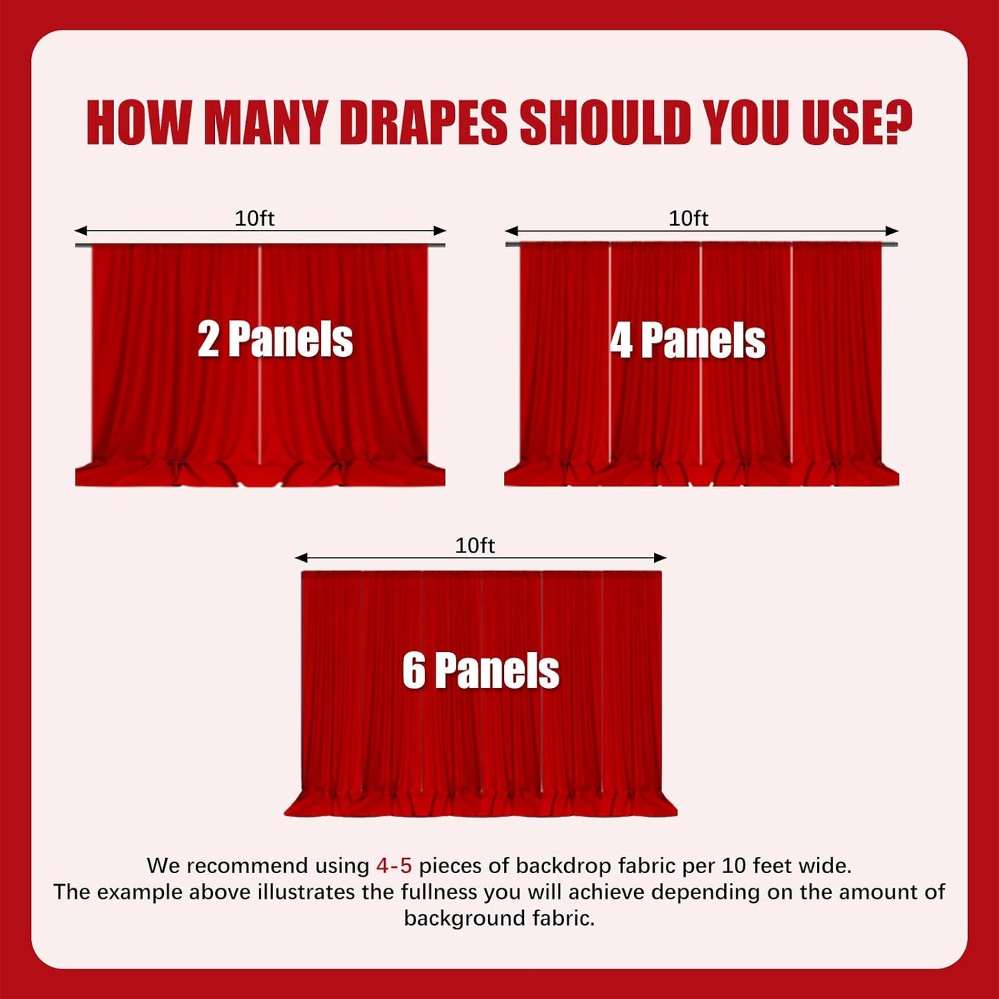 10ft x 10ft Gold Backdrop Curtains for Parties, Fabric Satin Background Curtain with Rod Pockets for Weddings, Birthday, Baby Shower, Photography, Graduation Party Backdrop Drapes, 2 Panels