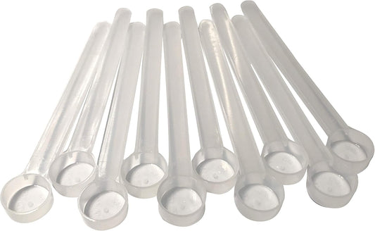 1/4 Teaspoon (1.25 mL) Long Handle Scoop for Measuring Coffee, Pet Food, Grains, Protein, Spices and Other Dry Goods (Pack of 10)