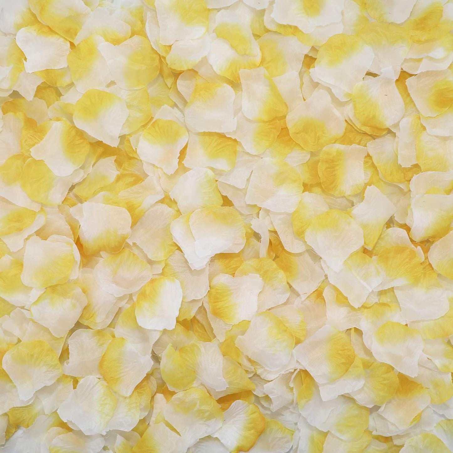 CODE FLORIST 2200 PCS Silk Flower Rose Petals for Wedding Decorations (Orange&White)