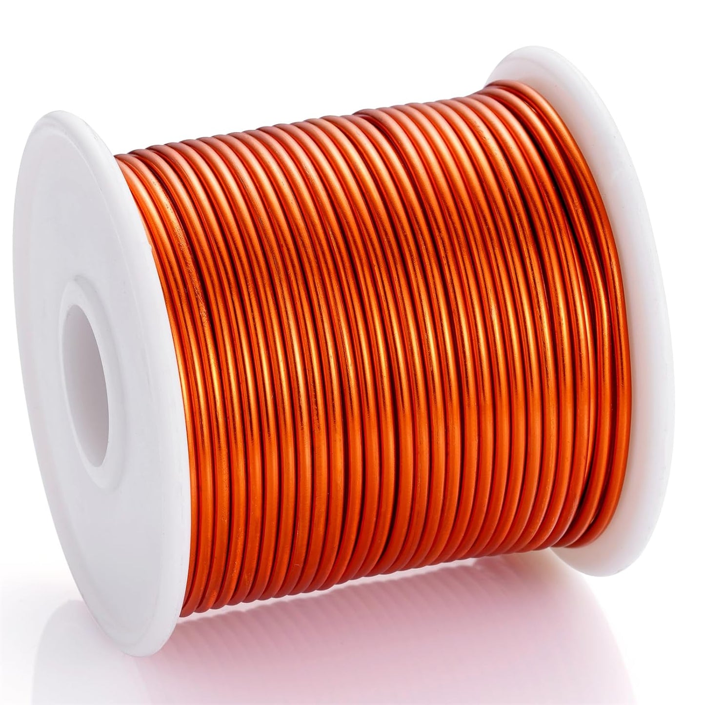 12 Gauge Orange Aluminum Craft Wire (105FT) - Anodized for Jewelry Making, Beading Floral, Plant Gardening, Sculpting & Modeling Craft Wire (Orange #12, 2mm)
