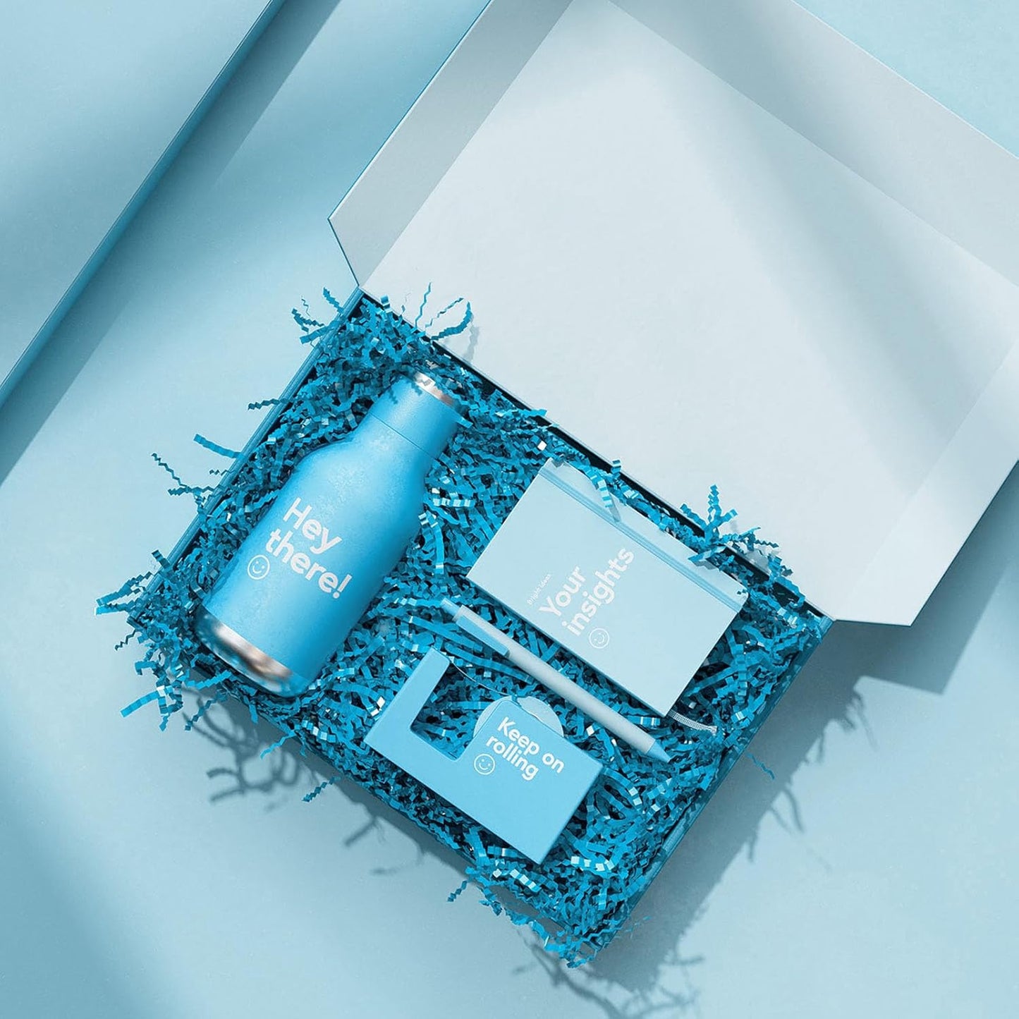 1 LB Lake Blue Crinkle Cut Paper Shred Filler Great for Gift Wrapping, Lake Blue Basket Fillers, Birthday, Gift Wrapping, Anniversary, Halloween Thanksgiving Christmas Party Decor Filling Supplies