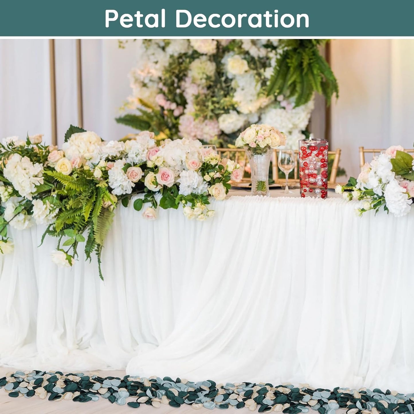 Suream 600PCS Silk Rose Petals, Mixed Color Artificial Flowers Petals, Artificial Rose Petals for Wedding Centerpiece Table Decorations, Fake Petals for Wedding Table Party Favors Decor