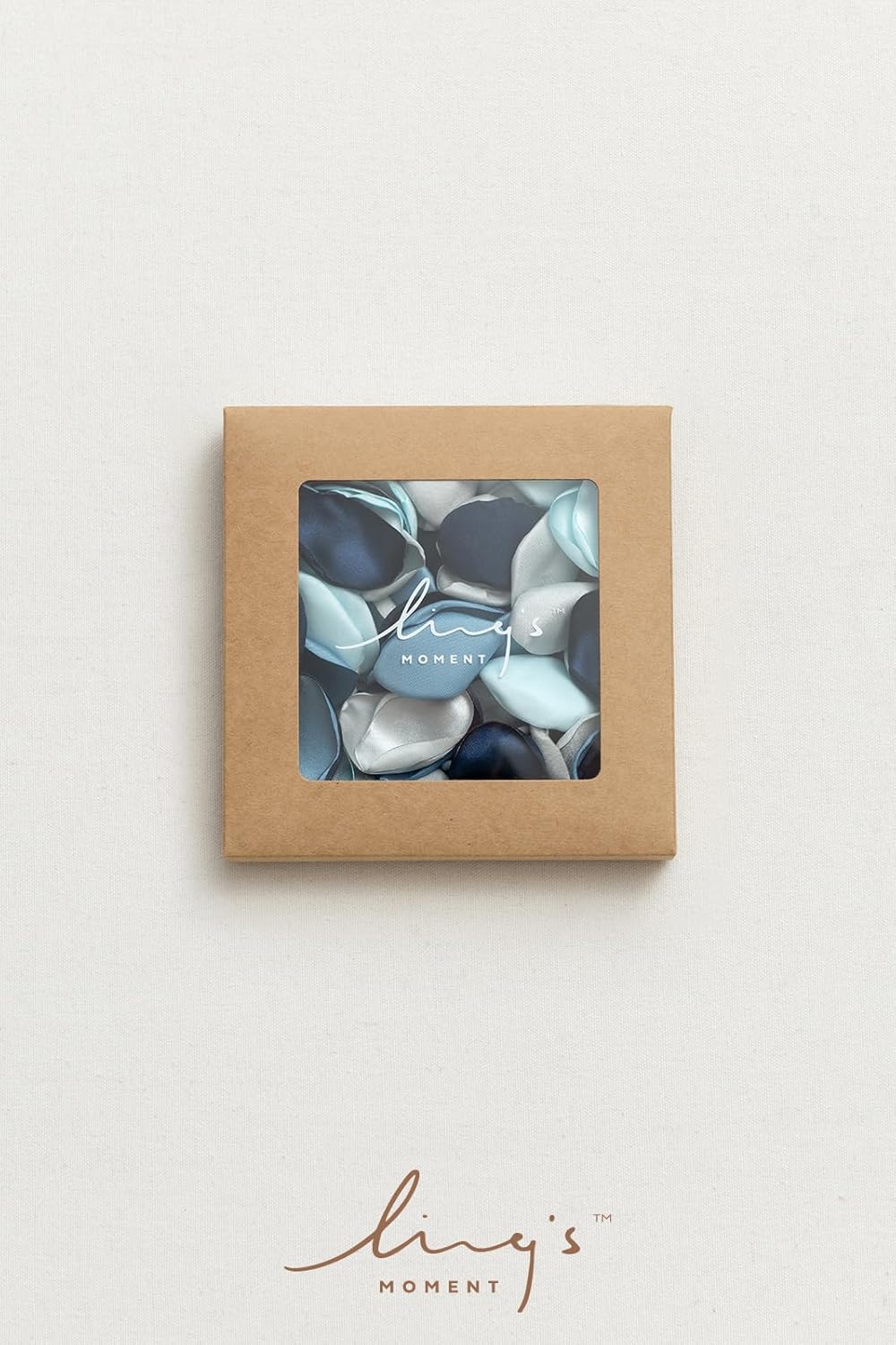 Ling's Moment Rose Petals, Silk Flower Petals for Wedding/Aisle/Flower Girl Baskets/Table Centerpiece Décor,etc.Dusty Blue Navy 200pcs