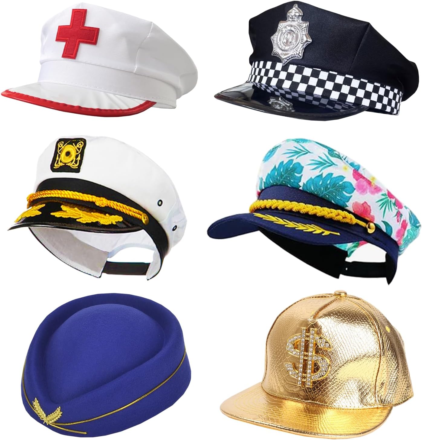 12 Assorted Funny Hats Dress Up Costume Hats Crazy Party Hat Photo Booth Props Hatss for Teen Adult