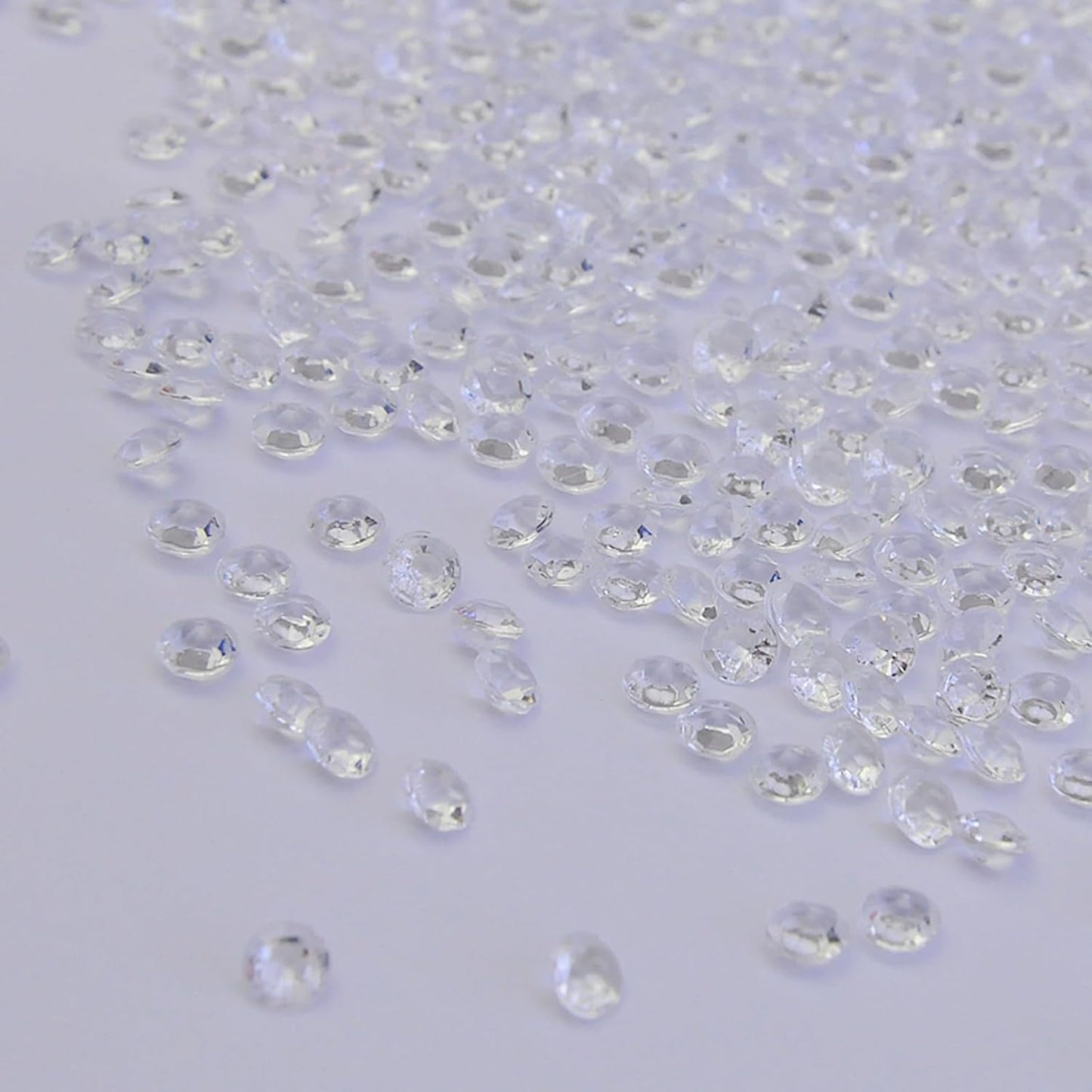 10000Pcs Crystal Acrylic Diamond Fake Gems Vase Filler, 4.5mm Faux Diamonds for Table Scatter Wedding Party, Bridal Shower, Birthday Decoration, Clear
