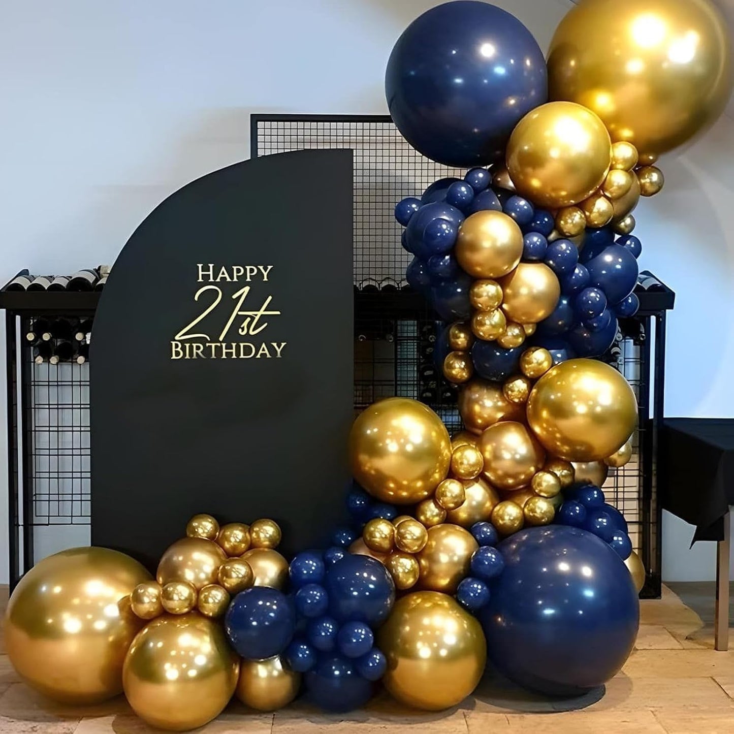 110pcs Navy Blue Balloons 12 Inch Blue Latex Balloon Garland Arch Kit for Birthday Baby Shower Anniversary Graduation Wedding Party Decorations