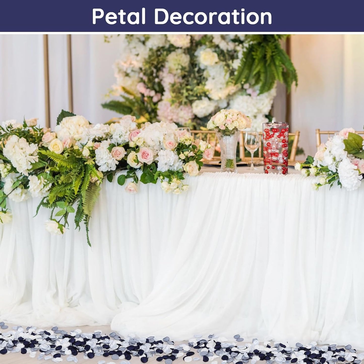 Suream 300 Pcs Silk Rose Petals, Artificial Flower Petals for Wedding Decor, Flower Girl Scatter Petals for Wedding Accessories, Birthday Party Anniversary Ceremony Home Table Centerpieces Decoration