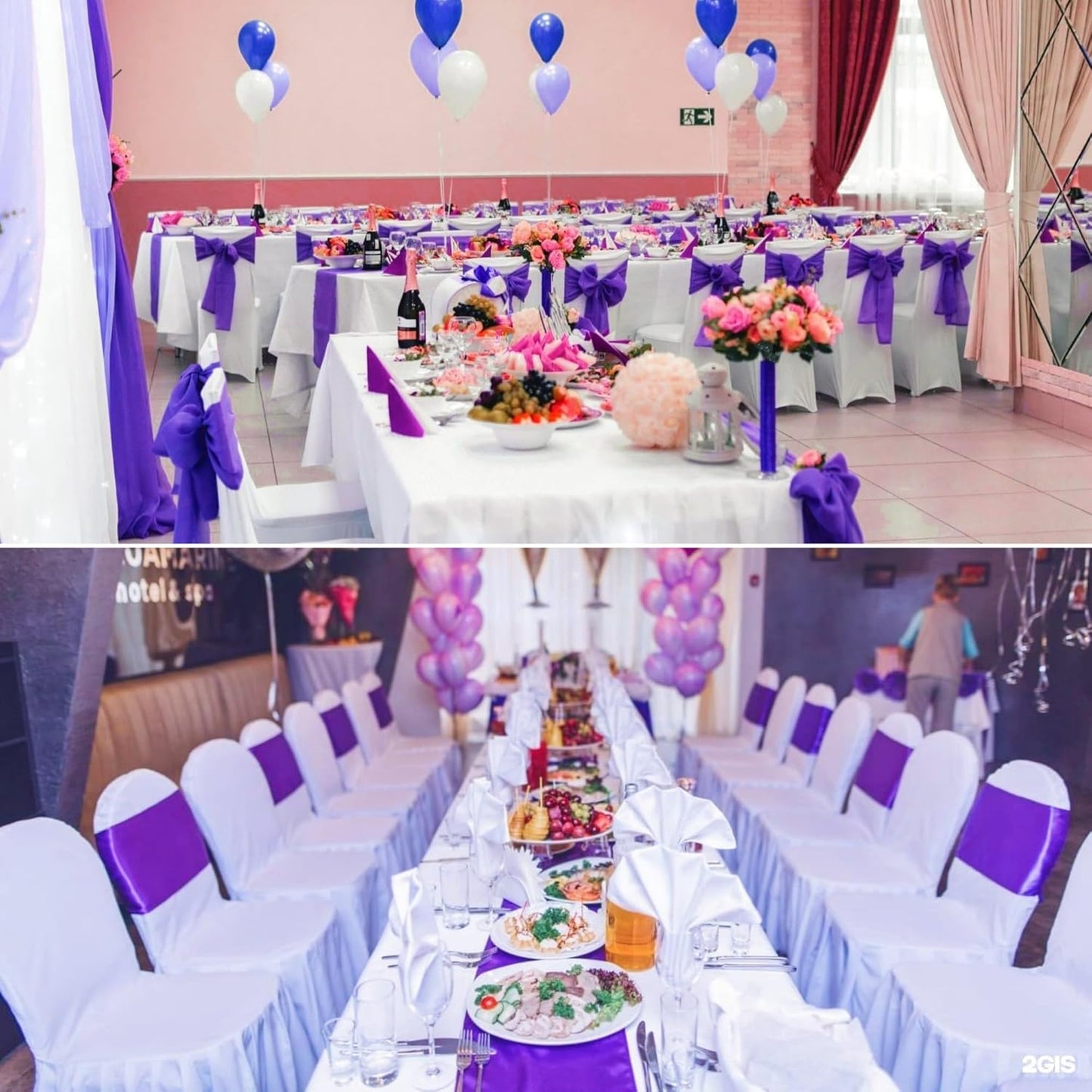 100 PCS Satin Chair Sashes Decorative Bow Satin Chair Sashes Ties Back Ribbon Bows Chairs Cover Band for Wedding Birthday Party Ceremony Reception Events Banquet Home Kitchen Decor(7 x108inch,Purple)