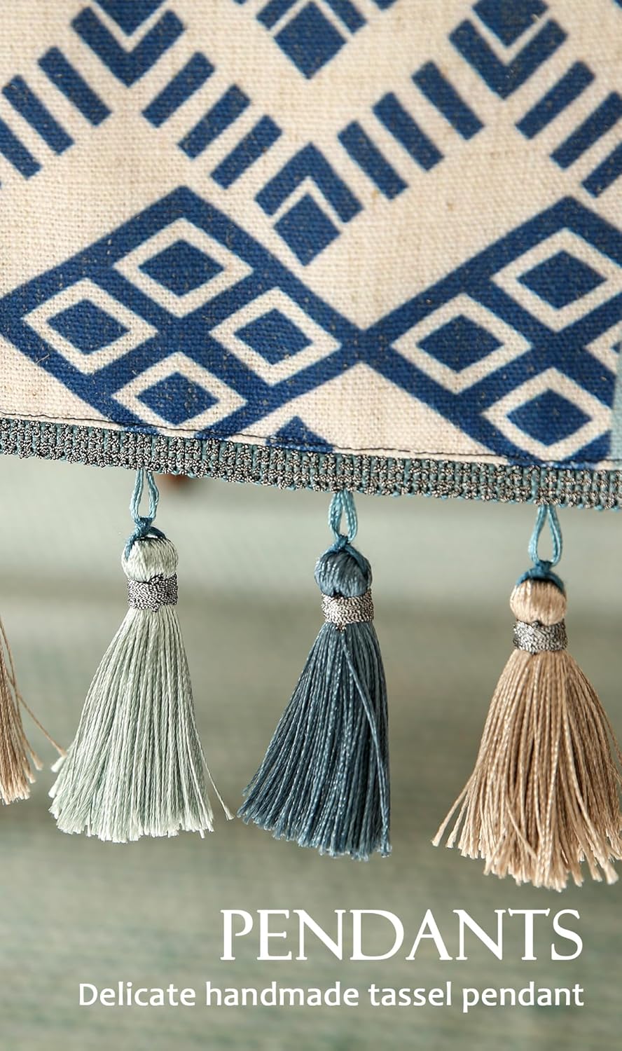 Chinoiserie Blue Stripe Table Runner for Table,Decorative Print Linen 71 Inches Long Table Runners,Decor Tabletop for Kitchen,Dining,Tea Party,Home,Christmas,12"*71"