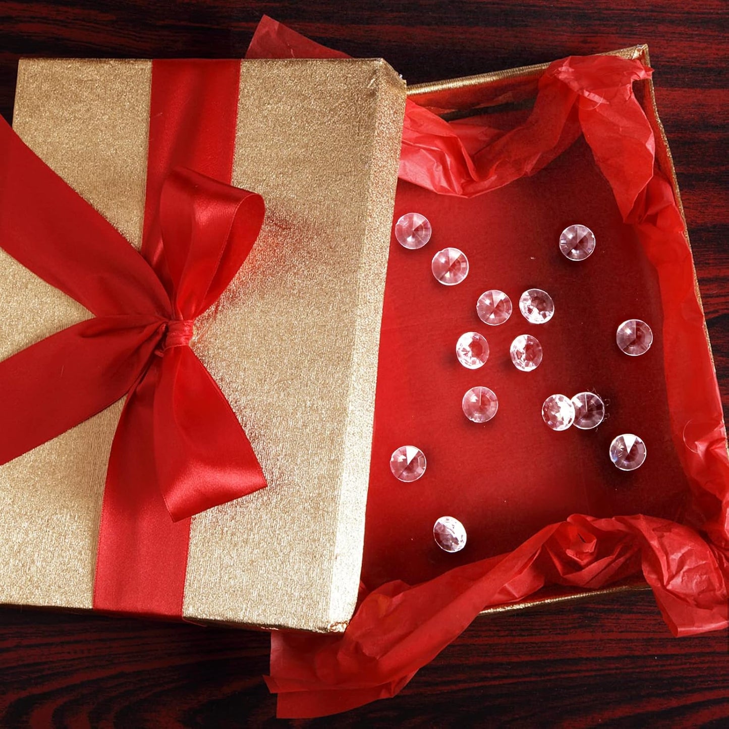 1000pcs/ Pack Wedding Table Acrylic Diamond Scatter Crystals Confetti Acrylic Gems Vase Fillers Rhinestones for Wedding, Bridal Shower, Vase Beads Decorations (12mm, Royal Blue)