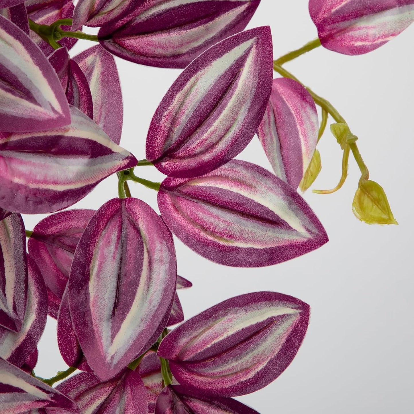 DILATATA Fake Hanging Plants Artificial Hanging Plants 26" Faux Wandering Jew Hanging Leaves Plants for Wall Shelf Home Indoor Outdoor Decor - 2 Pack