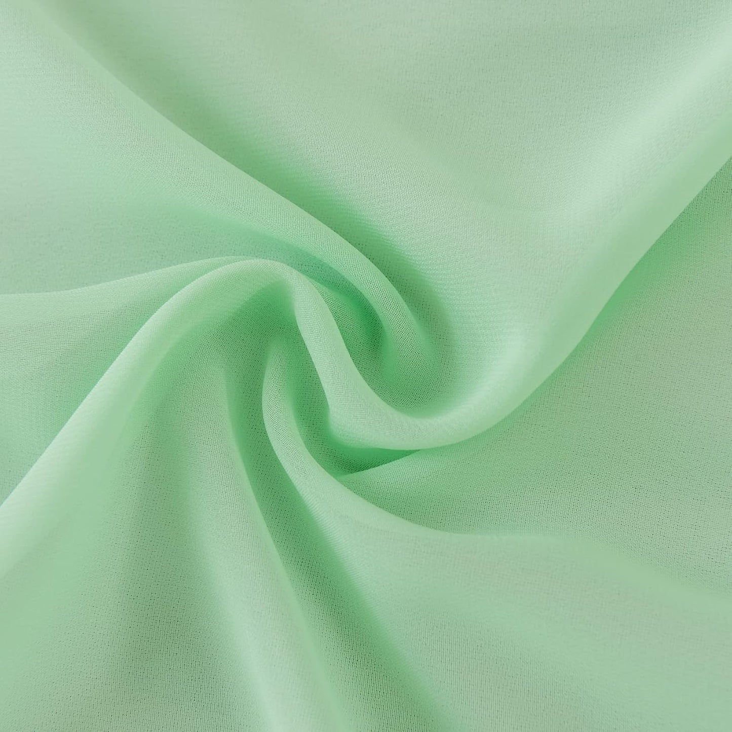 12Pack 9ft Chiffon Table Runner14x108 Inch Sheer Romantic Table Runner for Wedding Birthday Party Bridal Shower Outdoor Decoration-Mint