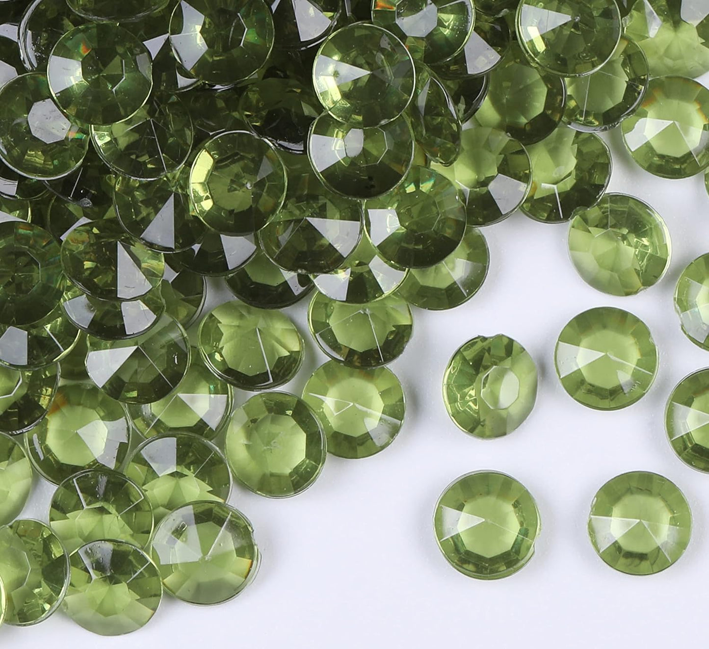 1000pcs Platic Acrylic Gems Fake Acrylic Diamonds Vase filler Beads Faux Diamond Crystals Jewels For Makeup brushes holder Table Scatter Confetti Party Arts Crafts Birthday Wedding Decor