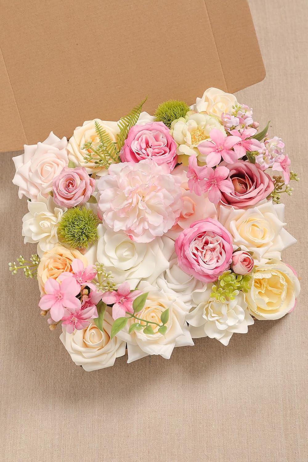 Serra Flora Artificial Flowers Combo Box Set for DIY Wedding Bouquets Centerpieces Arrangements Bridal Shower Party Home Decorations