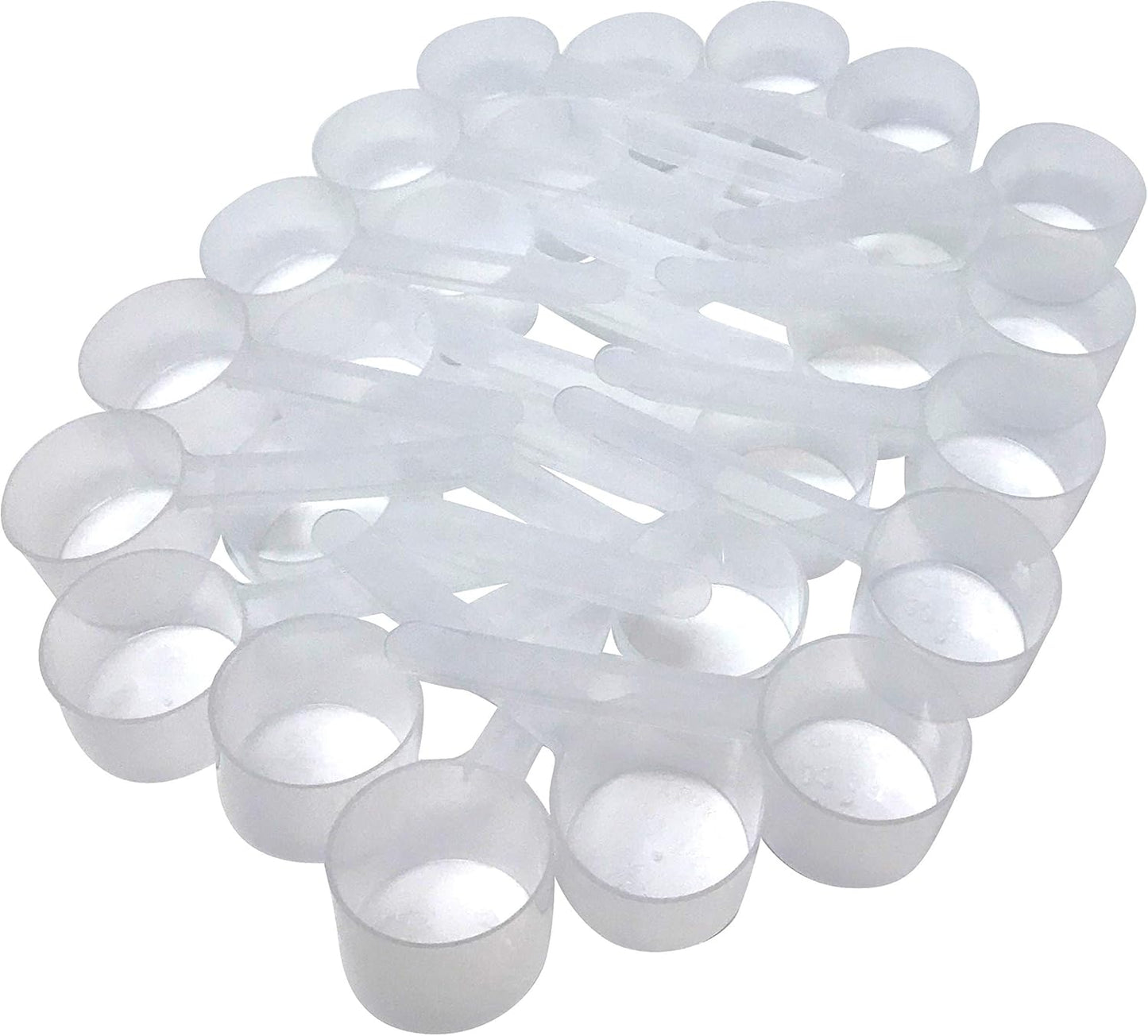 1/4 Cup (4 Tablespoon | 2 Oz. | 60 mL) Long Handle Scoop for Measuring Coffee, Pet Food, Grains, Protein, Spices and Other Dry Goods (Pack of 100)