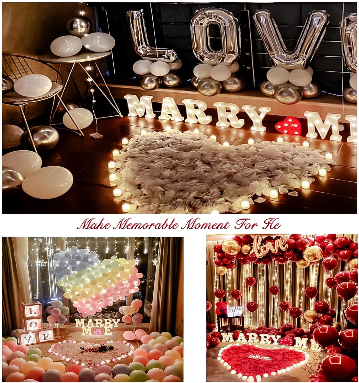 1000Pieces Rose Petals, Artificial Flower Petals Fake Rose Petals for Romantic Night,Wedding,Proposal Anniversary Flower Decorations (Milky White)