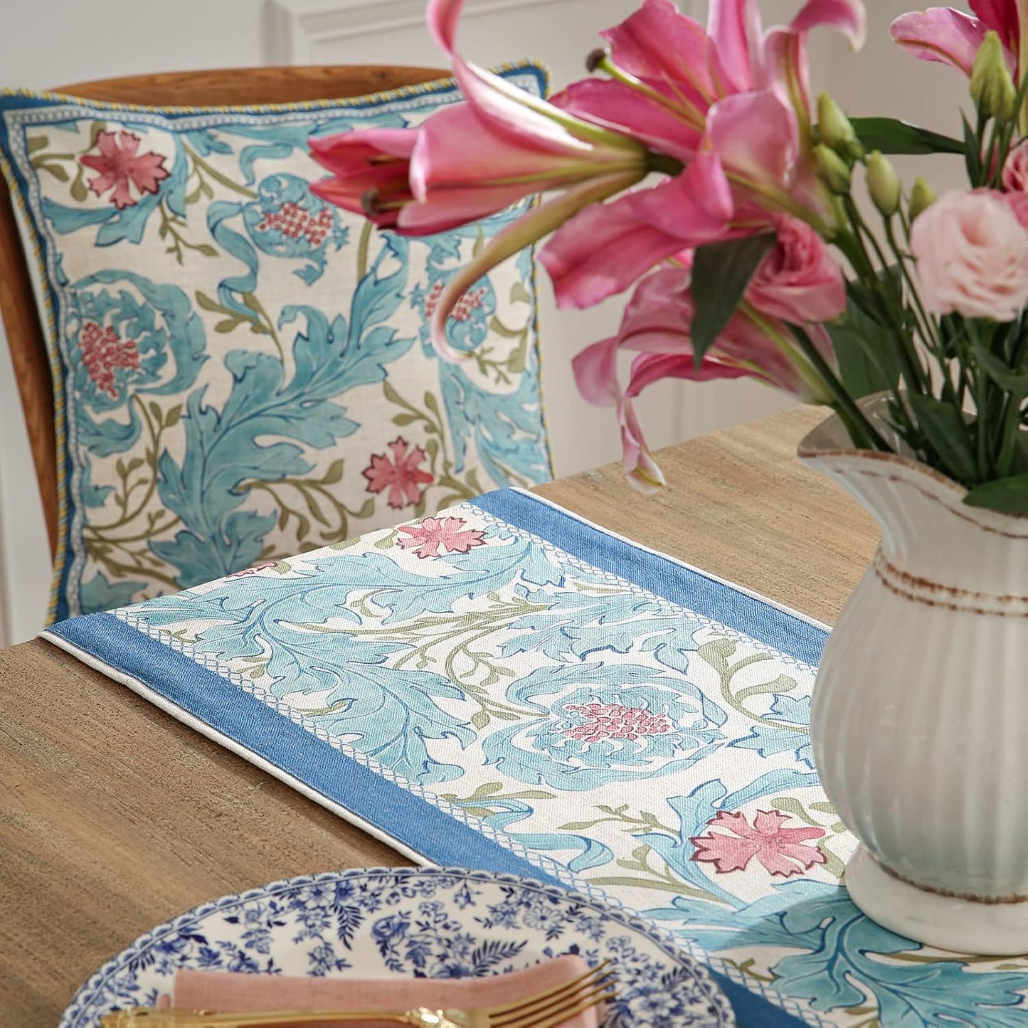 patdrea Linen Leopard Animal Table Runner Farmhouse for Home Kitchen Dining Decor Parties Family Dinners Christmas 12"x 71"