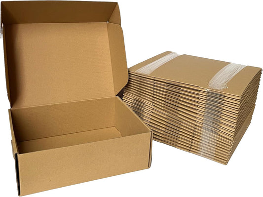 12x9x4 Small Shipping Boxes Set of 20 Brown Corrugated Cardboard Mailer Boxes for Packaging Small Business Craft Gifts Giving Products