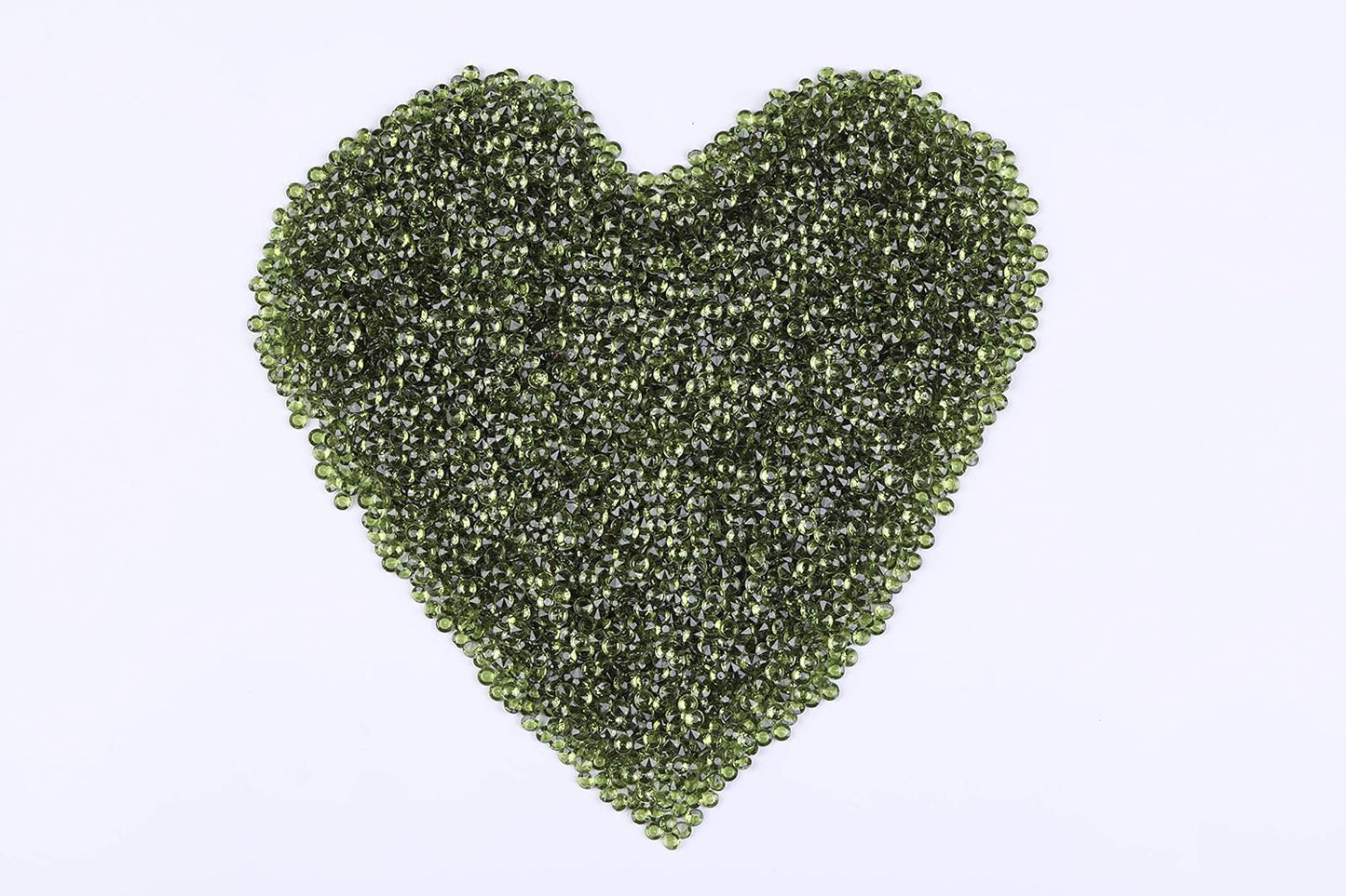 10000 pcs/Pack Wedding Table Scatter Confetti Crystals Acrylic Diamonds Vase Fillers 4.5 mm Rhinestones for Wedding, Bridal Shower, Vase Beads Decorations (Tea Green)