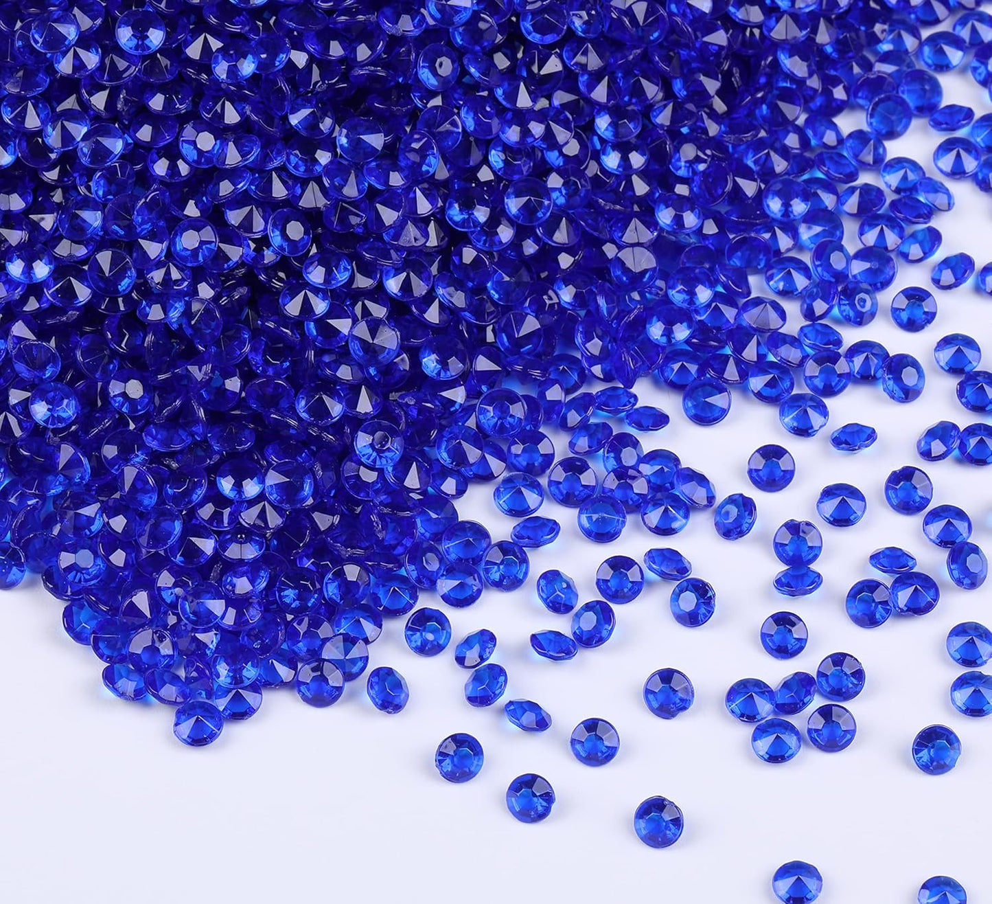 10000 pcs/Pack Wedding Table Scatter Confetti Crystals Acrylic Diamonds Vase Fillers 4.5 mm Rhinestones for Wedding, Bridal Shower, Vase Beads Decorations (Royal Blue)