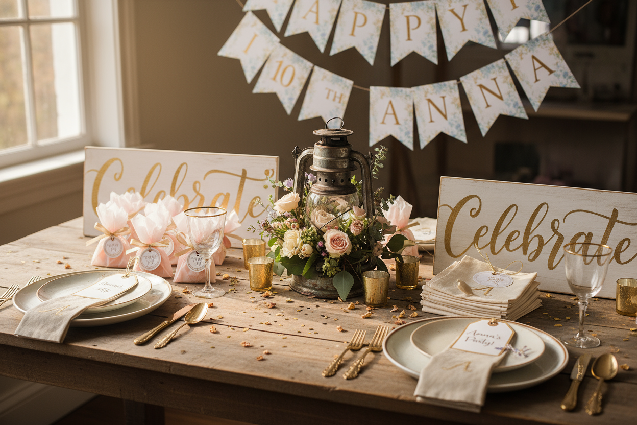 DIY & Custom Items – Personalized details for one-of-a-kind celebrations. (make it real photo)